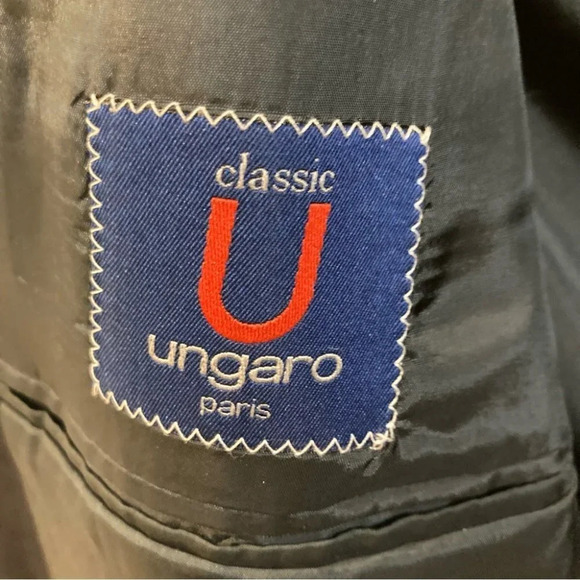 UNGARO  Sz 52R Sports Coat Blazer Pure Virgin Wool Fully Lined - Picture 6 of 10